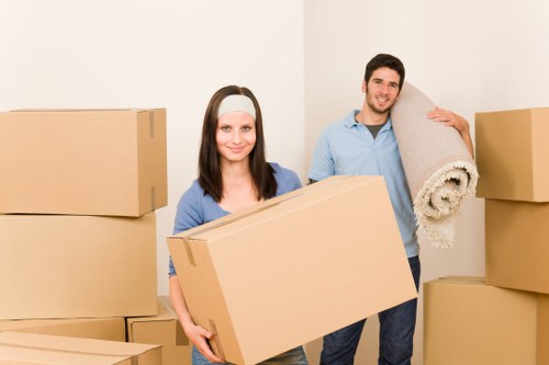 Eco-friendly moving truck service navigating Belsize Park roads